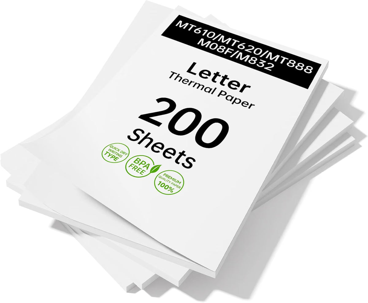 Thermal Printer Paper (200 Sheets)